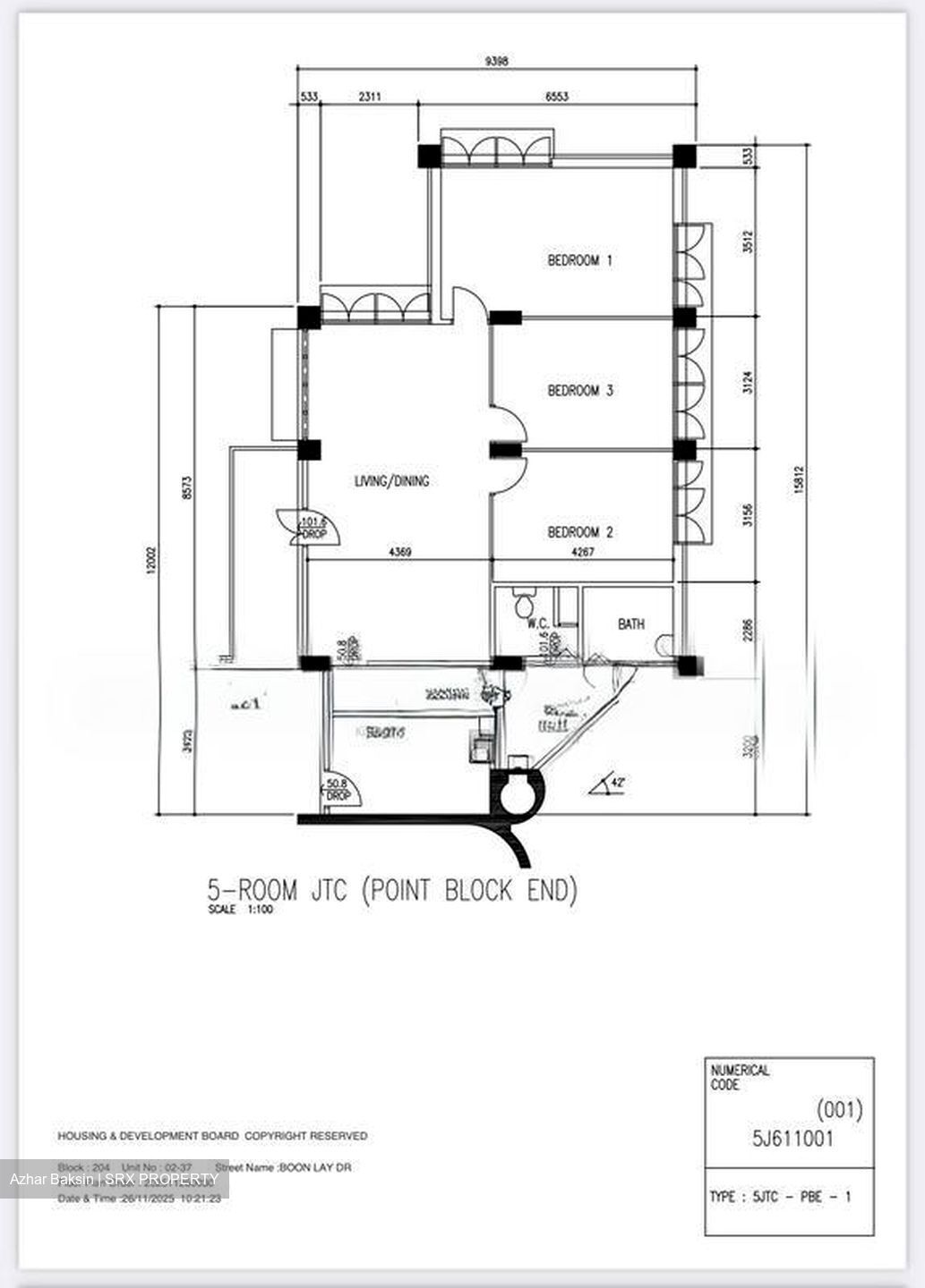 Blk 204 Boon Lay Gardens (Jurong West), HDB 5 Rooms #507135491